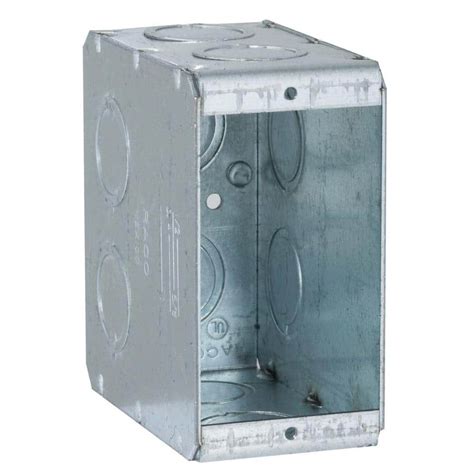 deepest one gang masonry metal electrical box home depot|1 gang electrical box home depot.